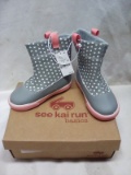 See Kai Run Basics Gray Heart Boots. Size 9. MSRP: $32.99