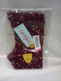 Cat & Jack Burgundy Ditsy Floral Tights. Size: 2T