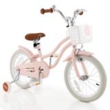 COSTWAY 16” Kids Bike w/ Handbrake and Training Wheels-MSRP $225