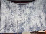 5’W x 7’L Blue Marbled Area Rug.