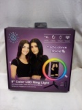 Dixie&Charli 8” Color Series LED Ring Light w/ Accessories and Attachments