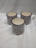 Three Piece Footed Planter Set 4.75” Diameter and 4.75” Tall