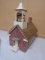 Hand Built Wooden Replica of Milford Junction School House by Charles Weisser