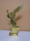 Large Solid Brass Angel Candle Holder