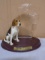 Faithful Friend Beagle Figurine on Wood Base