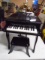 Child's Wooden Baby Grand Piano w/ Stool