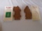 1990 Longaberger Father Christmas & 1991 Kriss Kringle Pottery Cookie Molds