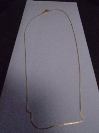 18in Gold Plated Sterling Silver Necklacae