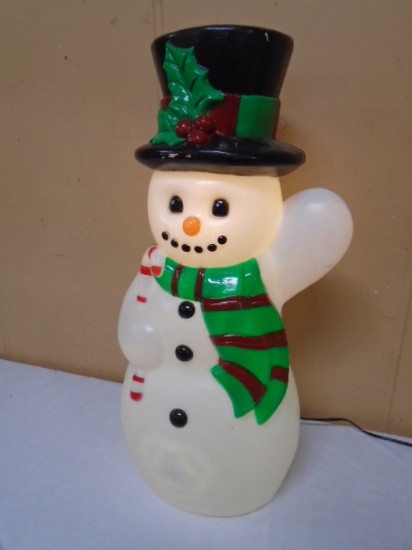 Double Lighted Blowmolded Snowman