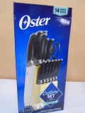 Oster 14pc Kitchen Cutlery Set w/ Wood Block