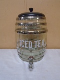 Glass Iced Tea Dispenser