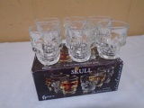 Set of 6 Skull Shot Glass