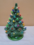 Vintage Lighted Ceramic Christmas Tree