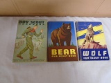 Vintage Boy Scout/Bear Cub Scout & Wolf Cub Scout Hand Books