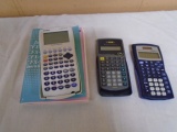Casio FX9750G+ & 2 Texas Instruments TI-30X Scientific Calculators