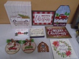 10pc Country Christmas Décor Group