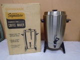 Vintage Ward's Signature Stainless Steel Automatic Coffee Maker