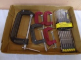 5pc Group of C-Clamps & 2 Screwdriver Sets