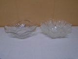 2 Pc. Group of Beautiful Crystal Bowls