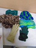 Group of Like New Ladies Scarves-Gloves-Hats