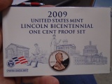 2009 U.S. Mint Lincoln Bicentennial One Cent Proof Set