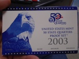 2003 US Mint 50 State Quarters Proof Set