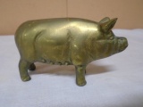 Solid Brass Pig