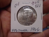 1966 40% Silver Kennedy Half Dollar
