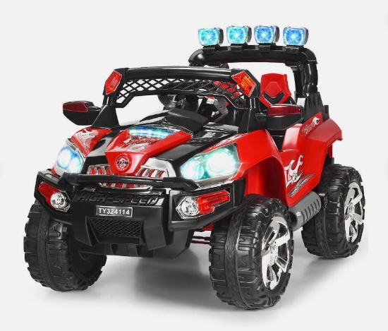 COSTWAY 12v Kids Ride-On Vehicle MP3 TC Remote w/ LEDs and Music