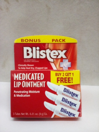 3 Pack of Blistex Medicated Lip Ointment