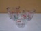 4 Cup/2 Cup and 1 Cup Glass Measuring Cups