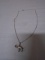 17in Sterling Silver Necklace w/ Elephant Pendant