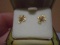 Pair of Ladies 10k Gold Cross Post Back Earrings