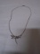 17in Sterling Silver Necklace w/ Dragonfly Pendant