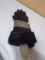 Brand New Pair of Ladies Charter Club Leather Faux Fur Gloves