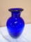 Blue Art Glass Vase
