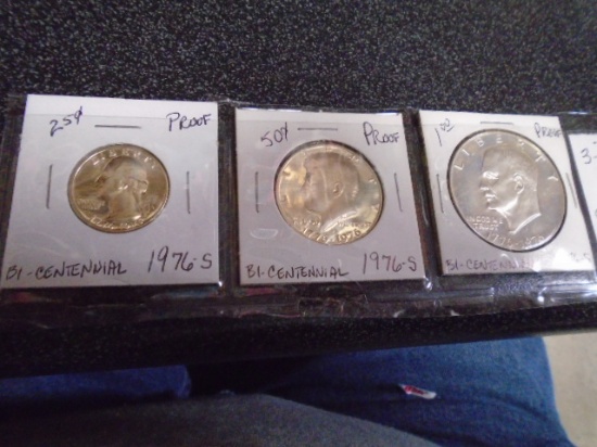 1976 Bicentennial Silver 3 Coin Proof Set
