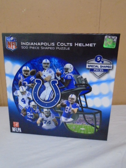 Indianapolis Colts 500 Pc. Helmet Shaped Jigsaw Puzzle