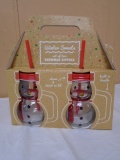 Winter Sweets 2pc Set of Snowman Sippers