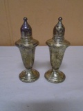 Set of Sterling Silver Sal and Pepper Shakers