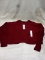 Wild Fable Responsible Style Maroon Long Sleeve Crop Top. Size: Small.