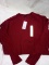 women size small Berry red wild fable sweater