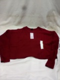 Wild Fable Responsible Style Maroon Long Sleeve Crop Top. Size: Small.