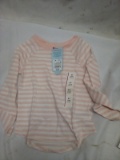 3T long sleeve pink and white girls shirt