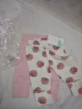 2 Pack Flower pant size 0-3 mos