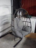 Hanging Swinging Basket Chair with Pad