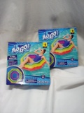 Pair of H2O GO 41.7”x41.7”x10.6” Inflatable Rainbow Ribbon Tube