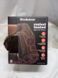 Brookstone Coziest Heated Faux Fur Throw. 50” x  60”