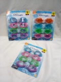3 Packs of 4 Assorted Color Childrens Swim Goggles for Ages 4+