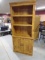 Wooden Bookcase w/ Doors on Bottom